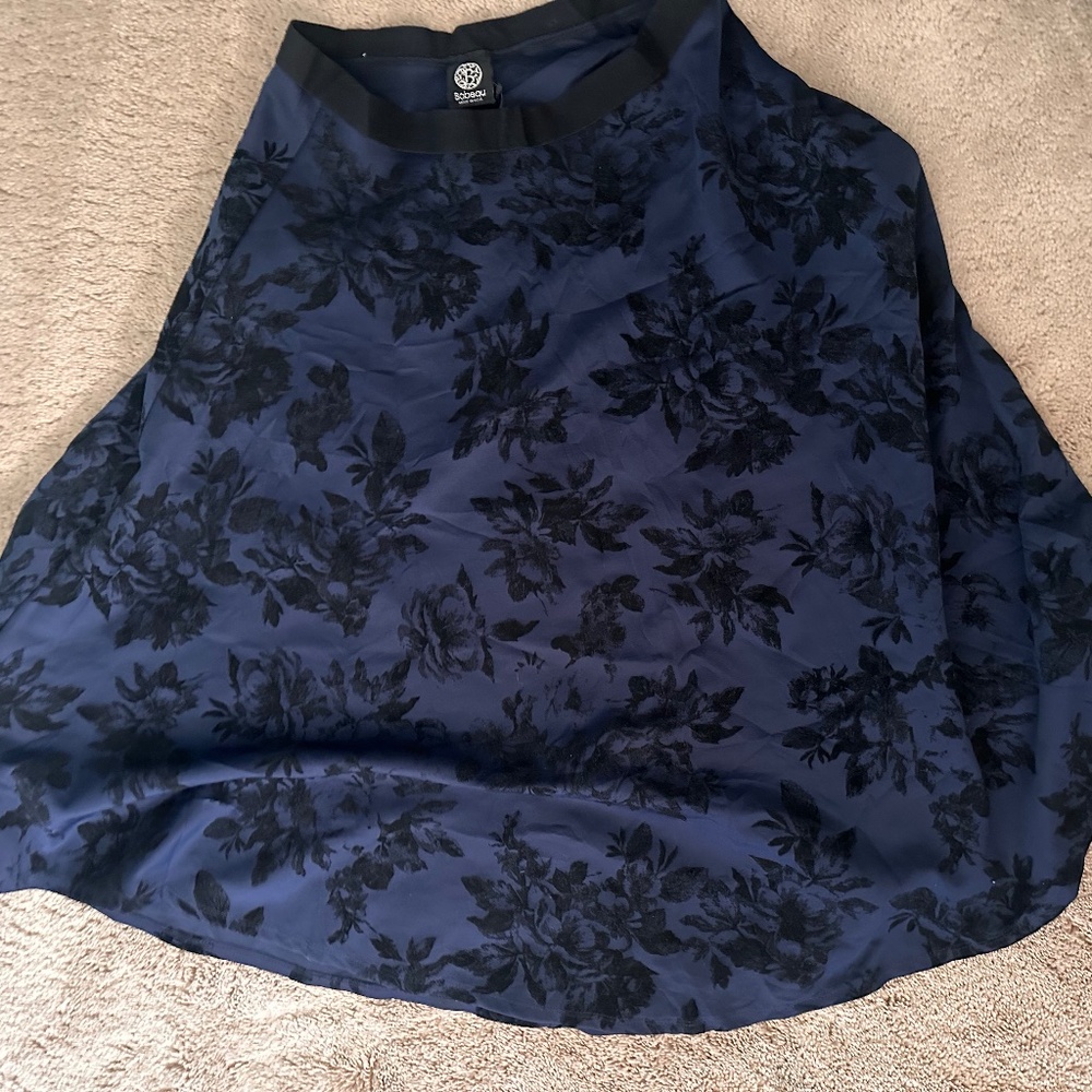 Large blue and black skirt